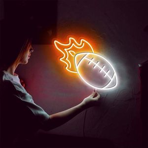 Insegna al Neon Elettronica Personalizzata per Rugby, Decorazione Murale per Bar, Negozio di Barbiere, Logo Neon Aziendale, Disponibile Spedizione Diretta, Luci al Neon Personalizzate - Product Image 1