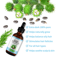 NIFEISHI Huile de ricin noire jamaïcaine biologique 100% naturelle avec huile de ricin noire haïtienne pure au romarin