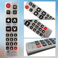 Control remoto universal de botón grande para LG, Samsung, Sony, Vizio, Sharp, Toshiba, JVC, Sanyo, Zenith, Panasonic, Philips, Hitachi, etc.