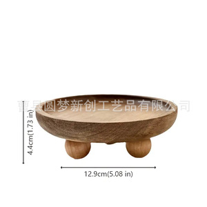 Cross-border wooden tray aromatherapy storage <b>rack</b> home storage <b>plate</b> creative dessert <b>plate</b> entryway storage tray - Product Image 4