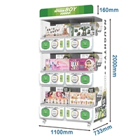 Distributeur de capsules à 6 unités, grande capacité de stockage, mécanisme de distribution stable, pour parcs d'attractions, commerces, usines, fourniture OEM