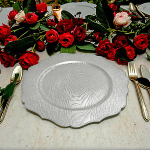 <span class=keywords><strong>Assiette</strong></span> de présentation en plastique grain de bois vintage carrée en gros Plats légers et réutilisables pour mariages et fêtes Prix bon marché - Product Image 5