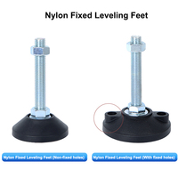 Pieds de nivellement d'appareils à chargement élevé M12 pieds de nivellement en nylon vis pieds réglables D80 avec antidérapant sous le coussin
