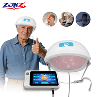 Casque de thérapie cérébrale par infrarouge proche contrôlé en 4 zones 1070nm PBM, neuromodulation, thérapie pour la maladie de Parkinson, réglable de 1 à 20000 Hz