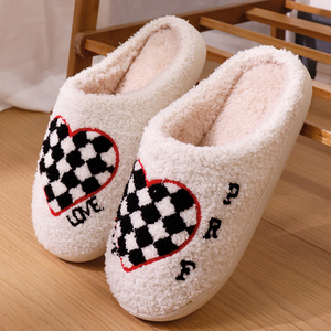 Pantuflas de Peluche con Suela de TPR para Mujer, Pantuflas de Casa para Mujer, las Más Populares, Venta al Por Mayor - Product Image 3