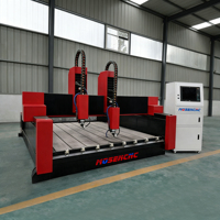 Machine de gravure et de découpe CNC à double broche Jinan Mosencnc 2030 6kw pour pierre, haute précision, prix usine, Leadshine/Yako