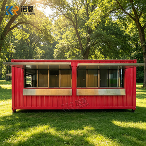 Customized 20ft Cafe With Commercial Kitchen Shipping Container Modern Modular Restaurant - Product Image 5