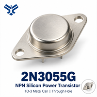 Transistor de puissance NPN en silicium 2N3055 authentique 60V TO3 à montage traversant pour amplificateur audio et alimentation à découpage