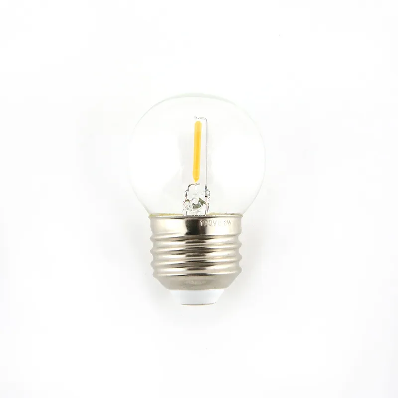 Ampoule LED G40 à filament ampoule edison 0.5W 1W lampe de remplacement led industrielle décorer ampoule