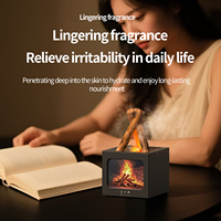 Humidificateur d'air ultrasonique OEM neuf en forme de foyer 3D, 7 couleurs LED, lumière de flamme, pulvérisateur de brume fine, diffuseur de parfum pour la maison