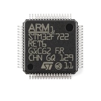 Microcontrolador STM32F722RET6 de 32 Bits para Cortex-M7, Circuito Integrado con 512 KB de Memoria Flash, Paquete LQFP de 64 Pines