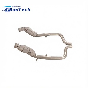 ท่อดาวน์ไปป์สแตนเลส 304 คุณภาพสูงสำหรับ Porsche Panamera 970 970.1 970.2 3.6 4.8L ไหลเวียนสูง ติดตั้งได้โดยตรง - Product Image 2