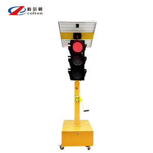 Feux de signalisation LED temporaires à énergie solaire Produits mobiles de sécurité et de protection pour Crossroads - Product Image 1