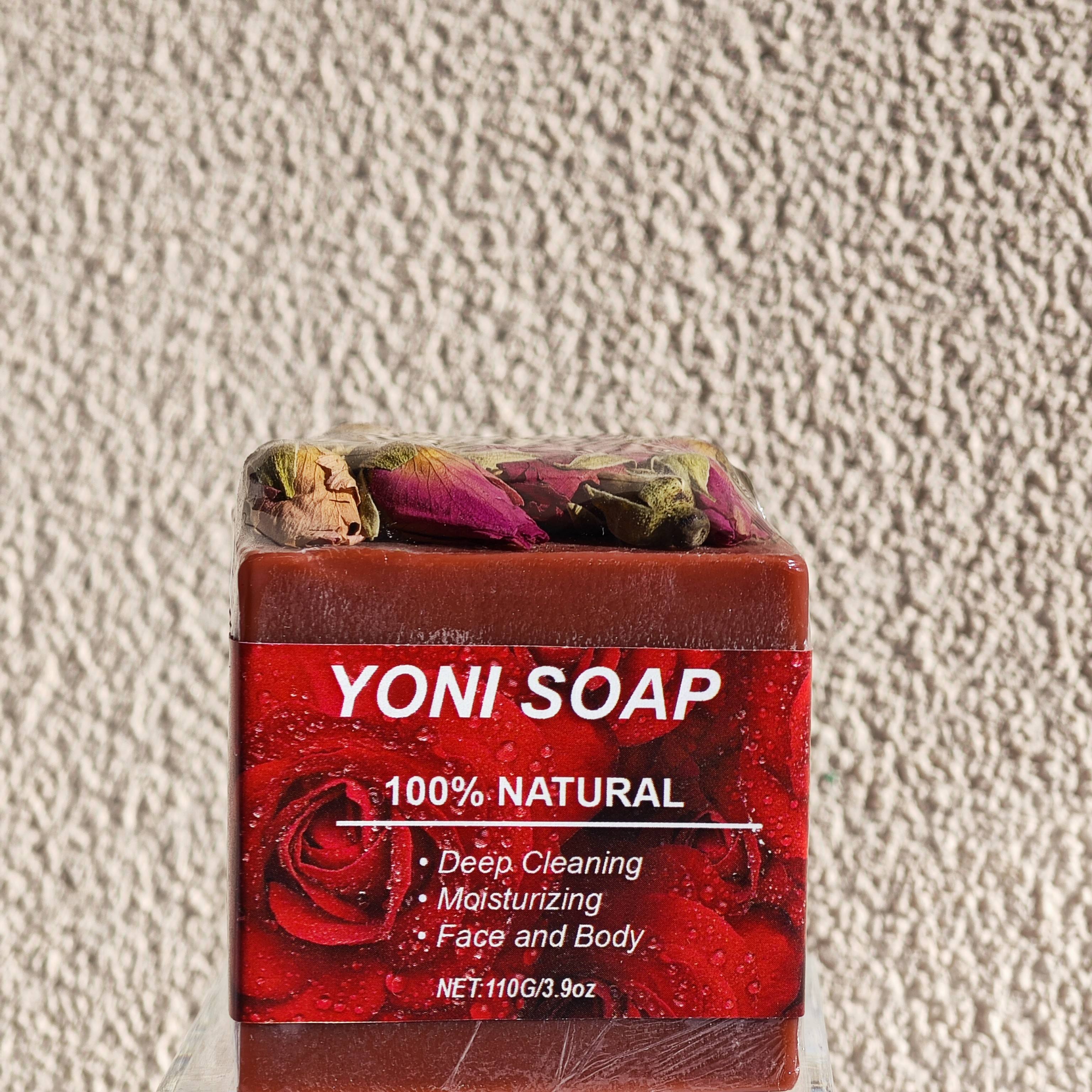 Rose soap with label