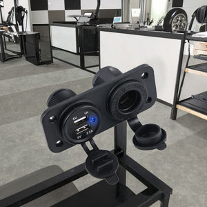 Двойное <span class=keywords><strong>USB</strong></span>-устройство для зарядки в автомобиле, 12-24В, быстрое зарядное устройство, прикуриватель для мобильного телефона, автомобильное зарядное устройство - Product Image 3