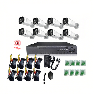 Sistema de Cámara de Seguridad con Cable, Kit de DVR CCTV Analógico para Exteriores, Audio y Video, Color Completo, 4K Ultra HD - Product Image 4