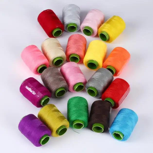 Poliéster Popular Tingido Cor Spun Sewing Thread Alta Qualidade 30/3 40/2 50/2 100% Poliéster Spun Fio De Costura Thread