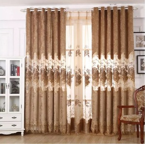 Gros mode <span class=keywords><strong>pas</strong></span> <span class=keywords><strong>cher</strong></span> <span class=keywords><strong>chambre</strong></span> salon tissu Beige rideaux pour la maison - Product Image 3