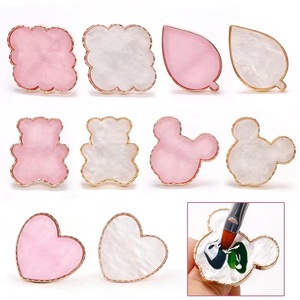 Palette à ongles en forme d'anneau, plaque de peinture en résine multicolore, outil de mélange de vernis gel pour la conception de manucure - Product Image 5