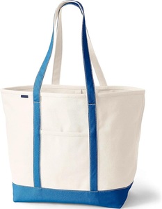 Sac fourre-tout en toile de coton biologique grand format avec fermeture éclair, logo personnalisé sérigraphié, réutilisable pour les courses et le quotidien – Vente en gros - Product Image 3