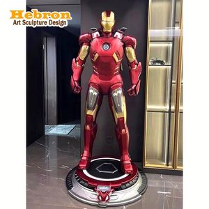 Statue grandeur nature Iron Man MK50 en fibre de verre, figurine d'<span class=keywords><strong>action</strong></span> du film, sculpture de collection, best-seller - Product Image 1
