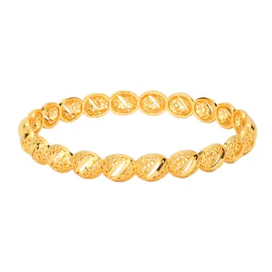 Dubai Gold Bracelet 24k Ladies Wedding party jewelry set