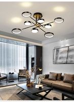 Lampu Led untuk rumah lampu gantung fitting Nordic lampu liontin restoran Hotel kafe kantor 8 bohlam disesuaikan grosir