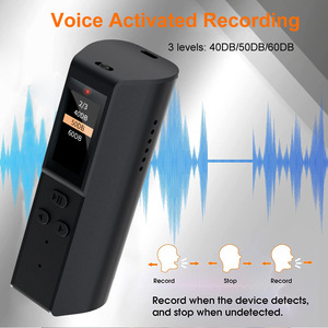 Mini giọng nói kích hoạt âm thanh ghi âm thời gian dài ghi âm bút với Built-in loa cho MP3 định dạng ghi âm - Product Image 3