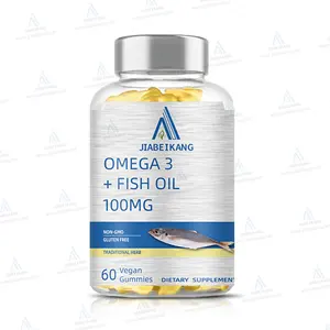Gmp Fabrikant Omega 3 Visolie 100Mg Voor Kinderen Kind Natuur Vitamine Voedingssupplement Immuunboost Gummies Snoep