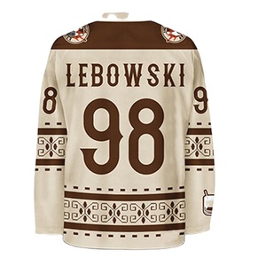 เสื้อเจอร์ซีย์ฮ็อกกี้น้ำแข็งผ้าโพลีเอสเตอร์แฟชั่นเสื้อฮ็อกกี้น้ำแข็งผลิตตามสั่ง100% - Product Image 2