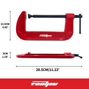 Abrazadera en G de Hierro Fundido de Alta Resistencia, Abrazadera en C para Trabajar la Madera, Herramienta de Fijación para Carpinteros, Bricolaje y Construcción - Product Image 3