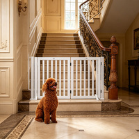 Barrière de sécurité pour animaux de compagnie, barrière d'escalier, barrière pour chiens, double porte, protection intérieure pour chiens et chiots, couloir, escalier, protection de la maison