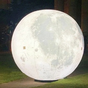 Ballons publicitaires lumineux LED résistants aux intempéries imprimés en UV gonflables en PVC étanches Terre Soleil Saturne Mars Planètes Boules DLGZG - Product Image 2