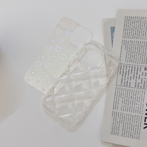 เคส iPhone 11 ขนาด 6.1 นิ้ว ลายเลเซอร์วิบวับ รูปหัวใจสีรุ้ง น่ารัก ออกแบบมาสำหรับ iPhone 13 Pro ผู้หญิง สาวๆ - Product Image 6