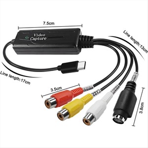 Convertisseur RCA HD <span class=keywords><strong>AV</strong></span> vers <span class=keywords><strong>USB</strong></span> Type C, carte de capture vidéo, adaptateur 1 canal <span class=keywords><strong>AV</strong></span> NTSC PAL S-Video Composite - Product Image 2