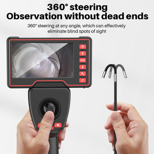 1080P 3.9mm/6mm 4-Way Steering Industrial <b>Camera</b> Articulating Borescope 5.0" Display IP67 Waterproof 720 - Product Image 2