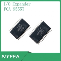 FCA9555T TSSOP-24 Paquete I2C-bus de 24 bits, Salida de interrupción de drenaje abierto de nivel bajo activo, 1.6V-5.5V, Expansor de E/S, Circuito integrado de interruptor para redes