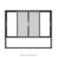 Ventana Corredera de Aleación de Aluminio con Aislamiento Acústico y Térmico Xilonghe, con Malla de Acero Inoxidable, Diseño Moderno para Hoteles