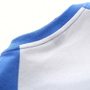 Factory Wholesale 100% Cotton Kids Tshirt Raglan Sleeves Boys T-Shirts Custom Logo - Product Image 2