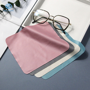 Paño de microfibra para limpieza de gafas, logo impreso, tela de seda - Product Image 3