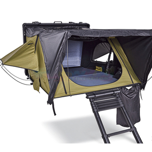 Tente de toit double couche toutes saisons, portable, pour le glamping en plein air, deux chambres, salon, tente de toit imperméable - Product Image 3