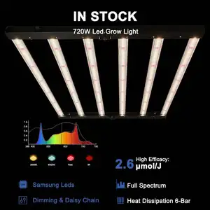 Samsung High Par 2.8 Umol Led Full Spectrum Ver Rood Commerciële Indoor Medische Kruidenplant Armatuur Bar Custom 720W Led Grow Lichten