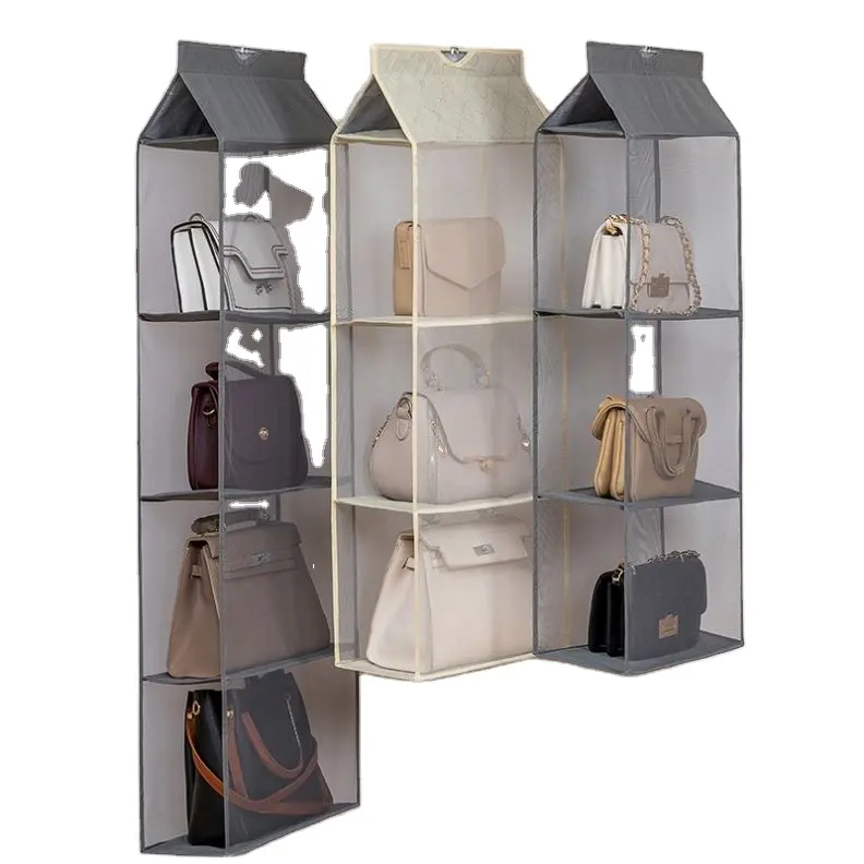 Kaufen Sie Halter Vlies Staub dichte Handtasche Organizer Schlafzimmer Hänge tasche Schrank Geldbörse Lagerung & Organisation Home Kleidung Box