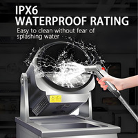 Robot de cuisine commercial intelligent Wok de riz frit automatique Cuisinière rotative électrique pour restaurant