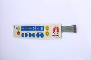 Walico, interruptor de teclado de membrana personalizado de alta calidad, cúpula táctil en relieve con superposición gráfica de PC PET para control remoto - Product Image 2