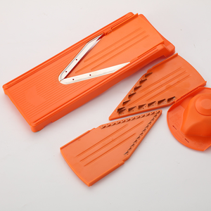 Lames de <span class=keywords><strong>mandoline</strong></span> en forme de <span class=keywords><strong>V</strong></span>, trancheuse à légumes manuelle en plastique avec lames variables - Product Image 2