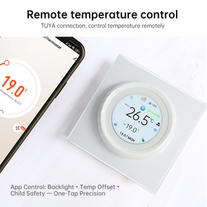 อัลกอริทึมการเรียนรู้เทอร์โมสตัทสำหรับบ้านอัจฉริยะเข้ากันได้กับ Apple homekit สวิตช์อัจฉริยะสำหรับให้ความร้อนเบสบอร์ดที่พื้น - Product Image 3