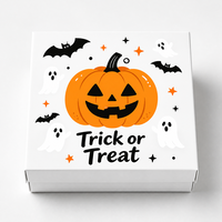 Sacs cadeaux en papier kraft biodégradable avec poignées pour Halloween, pour supermarchés et cadeaux de fête pour enfants