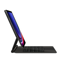 Casing Keyboard Magnetik Terapung Laudtec dengan Lampu Latar, Penutup Keyboard Nirkabel Kontrol Cerdas Untuk Samsung Tab S9 FE Plus