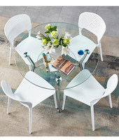 Dessus de table en verre trempé personnalisé de 8mm et 10mm d'épaisseur, formes ovales carrées pour cuisine d'extérieur, table d'hôpital et d'hôtel pour la famille
